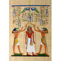 Papyrus Ramss II Recevant La Vie (Ankh) De Seth Et Horus - 32 Ko
