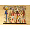Papyrus Horemheb S'assure La Protection De 2 Dieux : Hathor + Horus