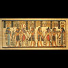 Papyrus Horemheb S'assure La Protection De 4 Dieux : Hathor + Horus +Seth + Isis