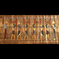 PapyrusHoremheb S'assure La Protection De 4 Dieux : Hathor + Horus +Seth + Isis - 39 Ko