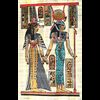 Papyrus Isis-Hathor + Nfertari