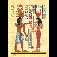 Papyrus Echange De Collier Ment Entre Ramss III Et Hathor - 40 Ko