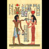 Papyrus Echange De Collier Menât Entre Ramsès III Et Hathor