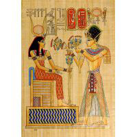 Papyrus Offrande De Fleur De Lotus De Ramss III  Hathor - 32 Ko