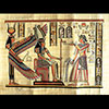 Papyrus Ramss III Fait Offrande Et Libation  Isis Et Mat