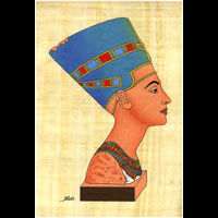 Papyrus Profil De Nfertiti - 31 Ko