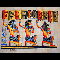 Papyrus Ramss I Entoure Des mes De Pe Et Nekhen - 46 Ko