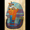Papyrus Masque D'or De Toutankhamon
