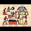 Papyrus Scène Représente La Fabrication Du Pain Et De La Bière