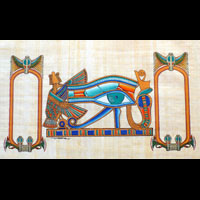 Papyrus Personnalisable Oeil D'Horus CG Avec 2 Cartouches - 33 Ko