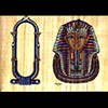 Papyrus Personnalisable Masque D'Or De Toutankhamon (De Profil) Avec 1 Cartouche