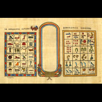 Papyrus Alphabet Hiroglyphique - 44 Ko