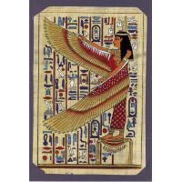 Carte Papyrus: Isis Au Pied Du Catafalque De Toutankhamon - 33 Ko