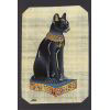 Carte Papyrus : Chat gyptien : Bastet Noir