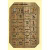 Carte Papyrus : Alphabet Hiroglyphique