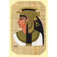 Carte Papyrus :  Profil De Nfertari - 25 Ko