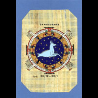 Carte Papyrus :  Le Capricorne - 32 Ko
