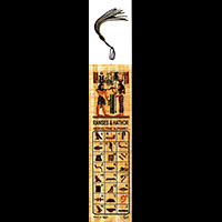 Marque Page Offrande Du Collier Ment Par Ramss III A Hathor Avec Alphabet Hieroglyphique - 26 Ko