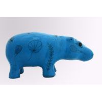 Hippopotame  Bleu - 17 Ko