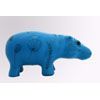 Hippopotame  Bleu 26cm