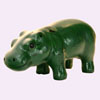 Hippopotame Vert 18cm