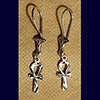 Bijoux Boucles D'oreilles Croix Ankh  En Argent