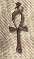 Bijoux Pharaonique Croix Ankh En Argent - 21 Ko