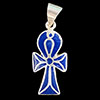 Bijoux Pharaonique Croix Ankh Avec Incrustation Lapis-Lazuli