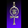 Bijoux Croix Ankh Avec Scarabe En Argent