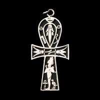Bijoux Pharaonique Croix Ankh Avec Osiris En Argent - 29 Ko