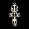 Bijoux Croix Ankh Avec Osiris En Argent