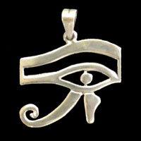 Bijoux Pharaonique Pendentif Oeil D'Horus (Oudjat) En Argent - 26 Ko