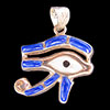 Bijoux Oeil D'Horus (Oudjat) En Argent Avec Incrustation Lapis-Lazuli Et Nacre