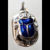 Bijoux Scarabe Bleu Lapis- Lazuli En Argent