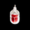 Bijoux Scarabe Rouge Cornaline En Argent