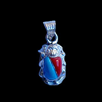 Bijoux Scarabe En Argent 800/1000 Avec Incrustation Turquoise. Lapis-Lazuli Et Cornaline - 27 Ko