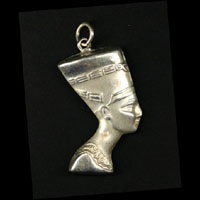 Bijoux Pharaonique Profil De Nfertiti En Argent - 9.4 Ko