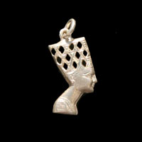 Bijoux Pharaonique Profil De Nfertiti En Argent - 25 Ko