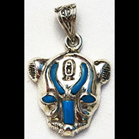 Bijoux Pharaonique Tte De Lionne De Toutankhamon En Argent - 42 Ko