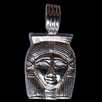Bijoux Pharaonique Tte D'Hathor En Argent - 38 Ko