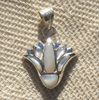 Bijoux Lotus Argent Avec Incrustation Nacre