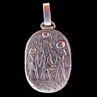 Bijoux Pharaonique :  Stele De Bapteme De Pharaon  En Argent 800/1000 - 38 Ko