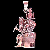 Bijoux Pharaonique : Le Dieu Thot En Argent 800/1000 - 40 Ko