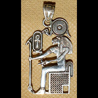 Bijoux Pharaonique :  Desse Sekhmet En Argent 800/1000 - 46 Ko