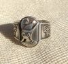 Bijoux Bague Chevalire Ramss II En Argent