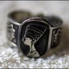 Bijoux Bague Chevalire Nefertiti En Argent