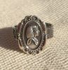Bijoux Bague Chevalire Masque D'Or De Toutankhamon En Argent