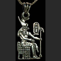 Bijoux Pharaonique: Horus En Argent 800/1000 - 35 Ko