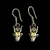 Boucles D'oreilles Desse Vache Hathor En Argent