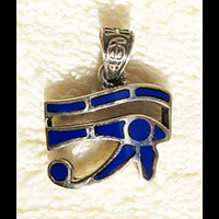 Bijoux Pendentif Oeil D'Horus (Oudjat) En Argent Avec Incrustation Lapis-Lazuli - 41 Ko